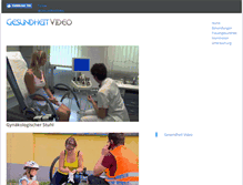 Tablet Screenshot of gesundheitvideo.com